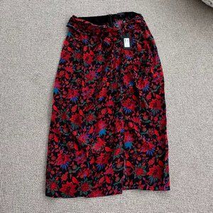 rag & bone silk floral skirt